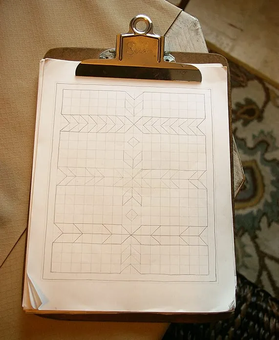 First stage is pencil (with lots of eraser action)