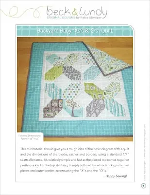 Backyard Baby “X’s & O’s” Quilt