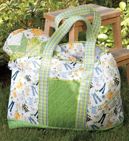 Reversible Fresh Tote Bag by Mari Martin