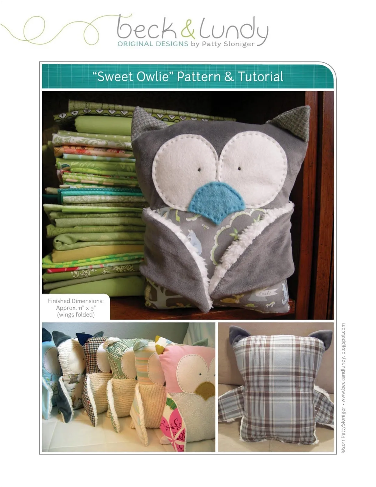 Sweet Owlie Pattern and Tutorial Download